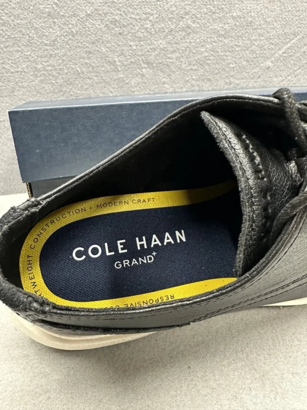 Cole Haan Grand+ Shoes Mens Size 8 M Leather Plain Toe Oxford C36934 NIB